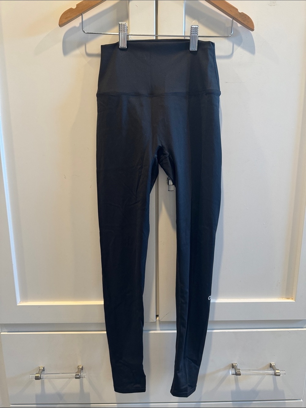 Sz 2 XS / S Women’s High-Waist Black Athletic Leggings